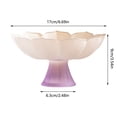 thumbnail image 2 of Fruit Bowl Footed Bowl Lotus Shaped Fruit Bowl Snack Candy Nut Serving Tray Dessert Display Stand Offering Bowl for Home Appetizer Plates Dessert Bowl, 2 of 7