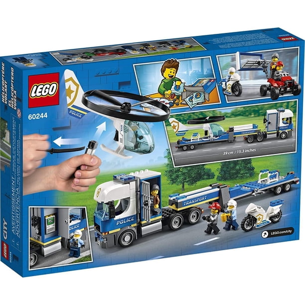 LEGO City Police Helicopter Transport 60244 Police Toy, Cool