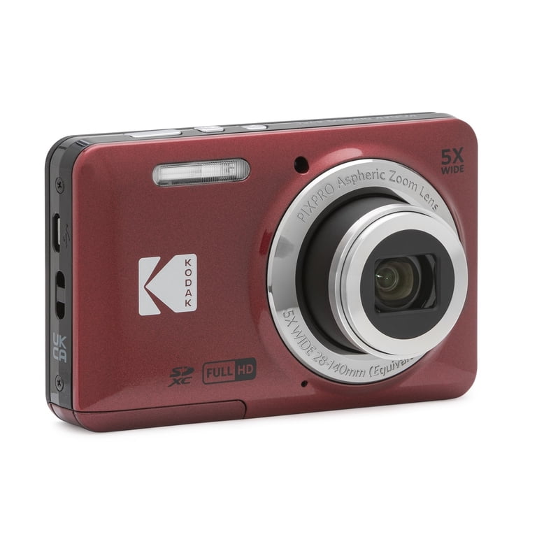 s*❗様 KODAK PIXPRO FZ55 レッド FULL HD Kodak PIXPRO FZ55 Easy Point & Shoot Digital Camera Bundle (Red) +