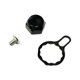 thumbnail image 4 of Carrete Baitcasting, placa de bloqueo, tuerca de manivela, piezas de repuesto, accesorios de aparejos, reparación DIY, mango de aleación de aluminio, Derecho negro, 4 of 8