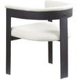 thumbnail image 5 of Meridian Furniture Romeo Cream Vegan Leather Dining Chair (Set of 2), 5 of 8