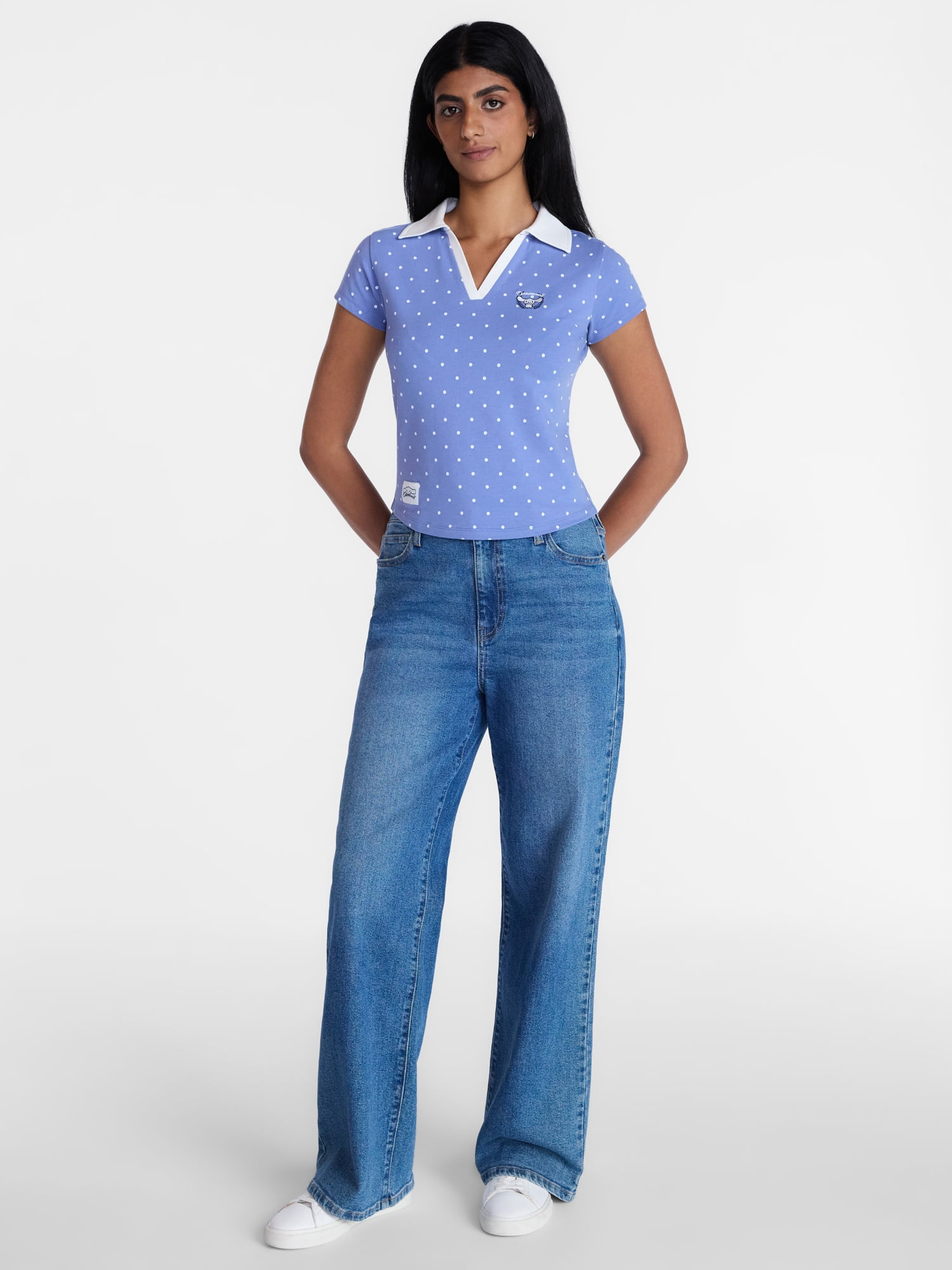 Cinnamoroll Women's Graphic Polo Shirt, Sizes XXS-XXL