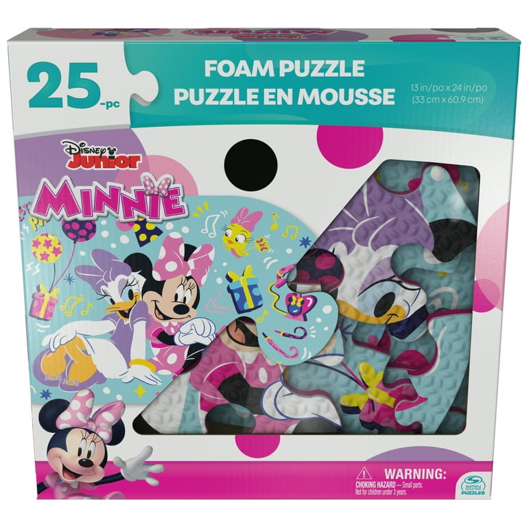 Minnie Mouse, 25-Piece Foam Jigsaw Puzzle Disney Junior Minnie