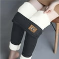 thumbnail image 4 of Edvintorg Leggings For Women Thick Thermal Velvet Tights Pants Casual Elastic Waist Plus Size Women's Pants Trousers On Clearance, 4 of 7