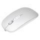 thumbnail image 5 of Ratón inalámbrico para juegos, óptico, recargable, de 2,4 GHz y modo dual, Bluetooth 5.0, para oficina y juegos, color plateado, 5 of 8