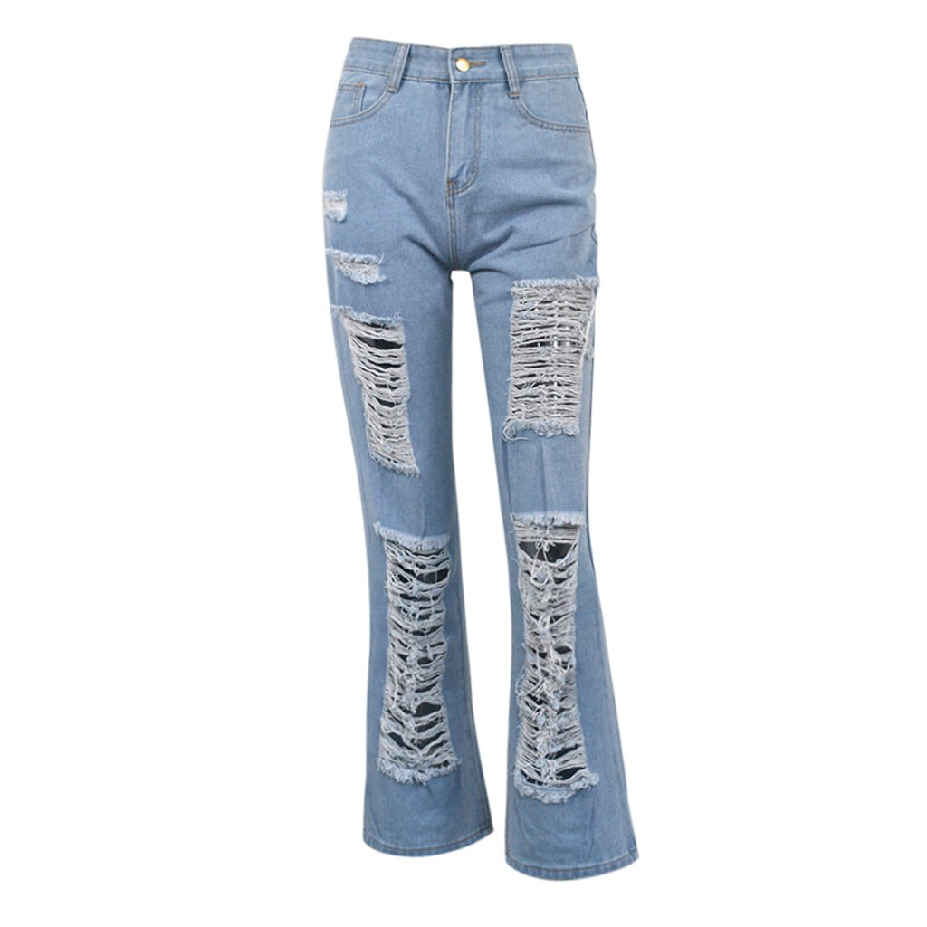 Off The High Street Girls Bootcut Jeans Flared Blue Denim 5-15 Years 