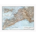 thumbnail image 3 of Baedeker 24x19 Black Modern Framed Museum Art Print Titled - Sorrento Capri Italy - Baedeker 1880, 3 of 5