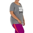 thumbnail image 5 of Terra Sky Women's Plus Size Scoop Neck Graphic Tee, 5 of 7