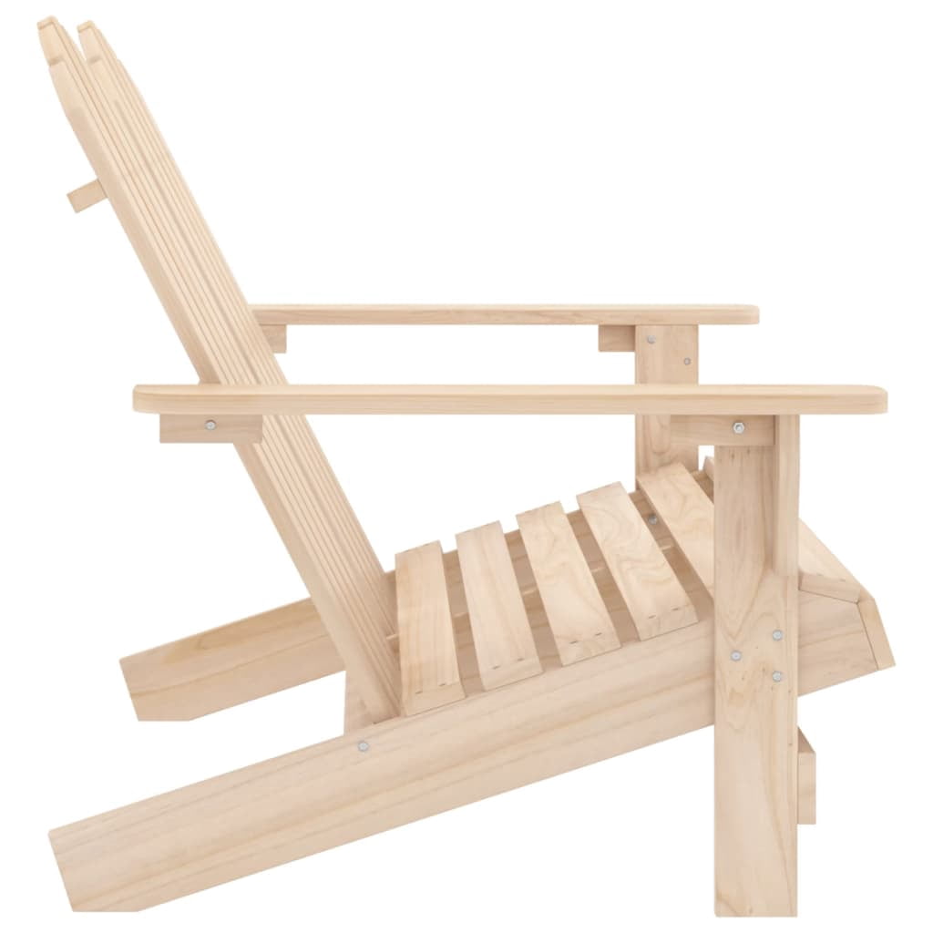 vidaXL 2-Seater Patio Adirondack Chair Solid Wood Fir Blue