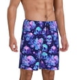 thumbnail image 5 of KLL crystal Skull flower star for Men's 1-Pack Shorts,Sleep Pajama Shorts for Men Soft Pj Shorts Men's Pajama Bottoms Sleepwear -XX-Large, 5 of 7
