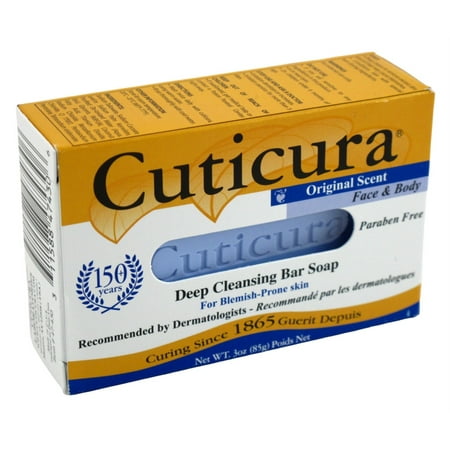 Cuticura Deep Cleansing Bar Soap Original 3oz (Pack of 3)