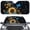 Butterfly Sunflower Star, variant on FORUDESIGNS Deer American Flag Print Car Windshield Sun Shade Waterproof Reflective Sunshade for Protection Vehicle Interior Accessory Fits Sedans, SUVs (57.1x27.4 inches)