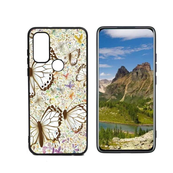 Compatible with Motorola Moto G Pure Phone Case, Butterfly-123 Case Silicone Protective for Teen Girl Boy Case for Motorola Moto G Pure