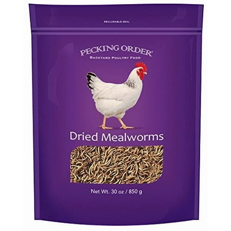 Pecking Order Dried Mealworms for Chickens, 30 oz.