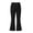 Black, variant on Liyamei Girls School Uniform Pants Elastic Waist Twill Bootcut Trousers Everyday Wear for 5-15 Years
