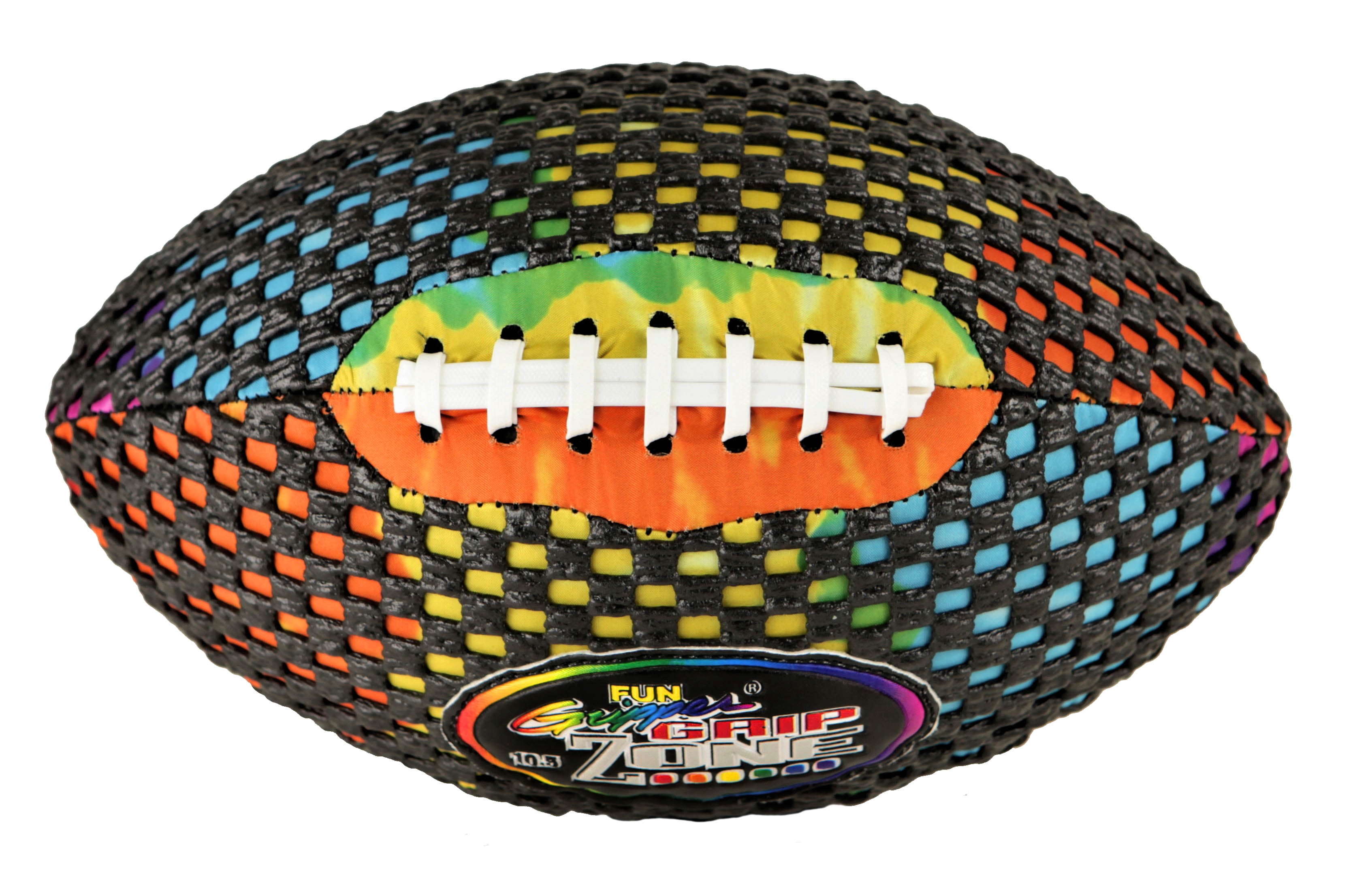 Fun Gripper Tie Dye 10.5" Football, Size 6 (Junior) by: Saturnian 1