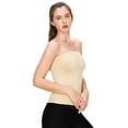 thumbnail image 2 of Kurve by Idea Seamless women's Seamless Stretch Side Ribbing Medium Length Tube Top, UV Protective Fabric, UPF 50+, Made in USA, 2 of 3
