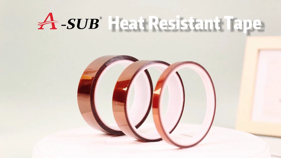 BUTTERFLY- A-Sub 4 Rolls Polyimide High Temperature Tapes Heat Resistant Kapton 10Mm, 20Mm