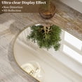 thumbnail image 7 of Easy4Home 71"x30" Oversized Arched Full Length Mirror with Aluminum Alloy Frame Freestanding Floor Dressing Mirror, Gold, 7 of 7