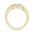 thumbnail image 2 of Angara Natural 1.12 Ct. Aquamarine Solitaire Ring in 14K Yellow Gold for Women (Ring Size: 6), 2 of 11