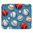 thumbnail image 1 of Alfombrilla de ratón de béisbol roja y blanca con base de goma antideslizante, cuadrada, protector para portátil, almohadillas de escritura, alfombrilla de ratón para juegos de ordenador,, 1 of 1