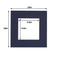 thumbnail image 3 of Navy Blue Acid Free 20x20 Picture Frame Mats with White Core Bevel Cut for 12x12 Pictures - Fits, 3 of 3