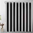 thumbnail image 3 of Pink and Green Striped Shower Curtain for Bathroom Modern Abstract Minimalist Vertical Stripe Shower Curtain with 10 Hooks Vintage Aesthetic Bathroom Curtains Shower Set 72x60 Inch, 3 of 6