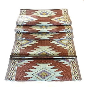 Patio Mats Reversible Indoor Outdoor Rug Greek Key Pattern Size 9 X12 Walmart Com Walmart Com