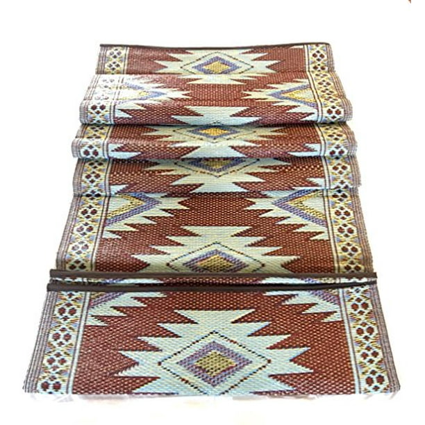 9 X12 Indoor Outdoor Plastic Straw Rug Reversible Patio Camping Rug Mat 202300 Walmart Com Walmart Com