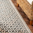 thumbnail image 3 of SAFAVIEH Courtyard Vermont Geometric Indoor/Outdoor Runner Rug, Black/Natural, 2'3" x 10', 3 of 6