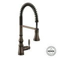 thumbnail image 3 of Moen S73104SRS Weymouth Single Handle Pull Down Kitchen Faucet in Spot Resist Stainless, 3 of 7