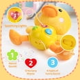 thumbnail image 2 of Baby Musical Yellow Duck Toy Newborn Crawling Tummy Time Toys Gift for 6-18 Month, 2 of 6