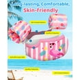 thumbnail image 4 of HeySplash Swim Vest for Kids,Pool Floaties with Adjustable Strap For 22-55 Lbs Kids,3-5 years old,Pink-Striped Flamingo, 4 of 8