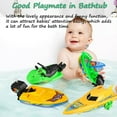 thumbnail image 3 of Wind-up Boat Bathtub Toy Set, 4 Pack Bathtub Boat Toy Speed Boat Toy Pull and Go Yacht Water Toy Motorboat Bath Toy Tub Toy for Kids (Random Color), 3 of 7