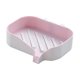 thumbnail image 3 of Preciosa jabonera con soporte para jabón de drenaje, fácil limpieza, bandeja para jabón seco, caja de jabón, jabón portátil de gran capacidad (blanco y rosa), 3 of 5