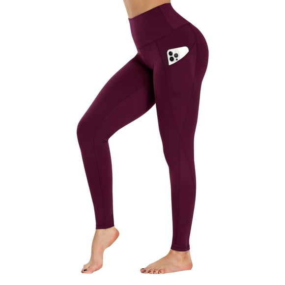gAYHAY Leggings with Pockets for Women Reg & Plus Size - capri Yoga Pants High Waist Tummy control compression for Workout