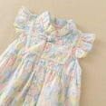 thumbnail image 4 of Otqutp Toddler Cute Clothing Baby Girls Romper Fly Sleeve Floral Outside Bodysuit Romper Jumpsuit Clothes 0 to 18 Months, 4 of 5