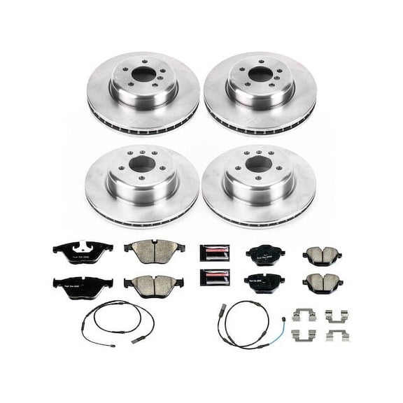 Front and Rear Brake Pad and Rotor Kit - Compatible with 2011 - 2016 BMW 535i xDrive 2012 2013 2014 2015