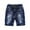Blue-2427, variant on KIDSCOOL SPACE Big Girls Boys Jeans Shorts,Ripped Stretchy Simple Design Cute Summer Denim Pants,Blue,7-8 Years