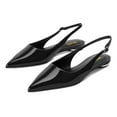thumbnail image 3 of XYD Women Classic Pointed Toe Flats Slip On Slingbacks BackStrap Casual Walking Office Shoes Size 7 Black, 3 of 5