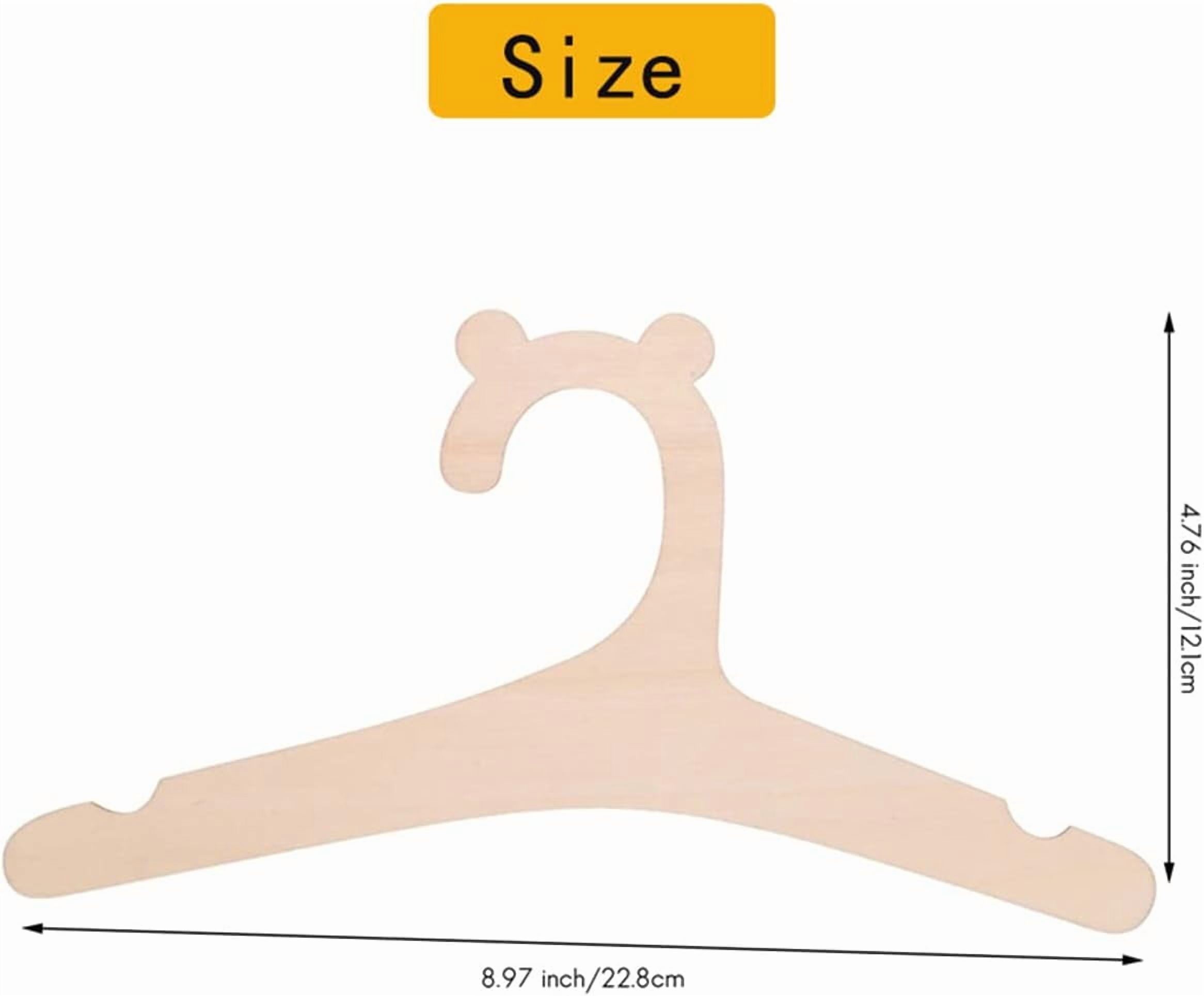 Newborn Hangers for Baby Clothes,Baby Children Wooden Hangers for Clothes Hangers - 30 Pcs Set (9 inches)