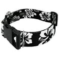 thumbnail image 3 of Country Brook Petz - Deluxe Black Hawaiian Dog Collar - Hawaiian Collection with 8 Tropical Designs, 3 of 5