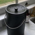 thumbnail image 3 of SANERLOU Ceramic Compost Bin Black, 3 of 6