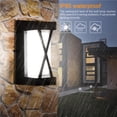 thumbnail image 4 of Lámpara De Pared De 8W, Luz Blanca Fría, 6000-6500K, Aplique De Pared, Carcasa Negra, Ac85-265V, Ip65, Clasificación Impermeable Para Balcón, Pasillo, Patio Vogacara HA017711-00, 4 of 7