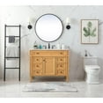 thumbnail image 6 of Elegant Decor Park Avenue 42" Aluminum MDF Single Bathroom Vanity - Natural Wood, 6 of 8