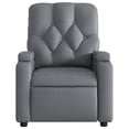 thumbnail image 5 of vidaXL Massage Recliner Chair Grey Faux Leather, 5 of 5