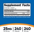 thumbnail image 2 of Suplemento Nutricost de vitamina B6 (piridoxina HCl) 25 mg 240 cápsulas, 2 of 6