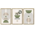 thumbnail image 5 of Drsoum Leaf Wall Art 16x24in3pcs Natural Framed Green Botanical Boho Printing Minimalist for Bathroom Prints, 5 of 6