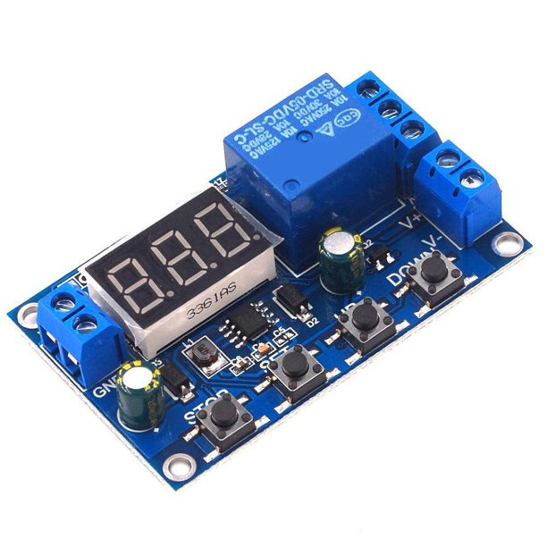 Módulo de carga/descarga de batería DC6-40V Pantalla digital LED Voltímetro integrado