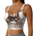 thumbnail image 2 of Balery Cute Cow Bath Sujetadores deportivos con espalda cruzada para mujer, acolchados, sin costuras, de alto impacto, ideales para yoga, gimnasio, entrenamiento y fitness.-, 2 of 8